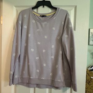Lavender Print Sweatshirt